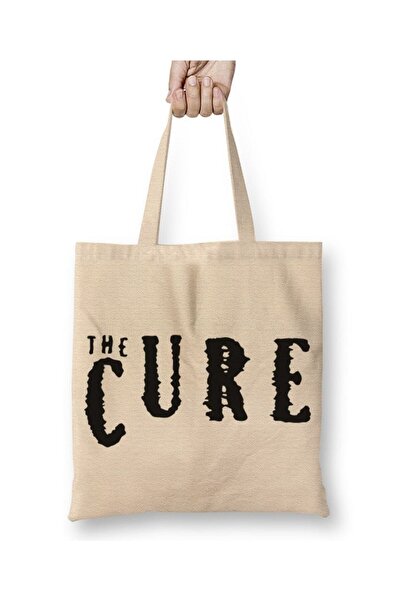 Toyaso The Cure White Tote Bag Long Handle Shopping Bag Beach Bag