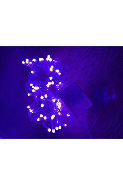 10m 100 Led Damla Uçlu Pembe Işık Şeffaf Kablo Mz-17-9