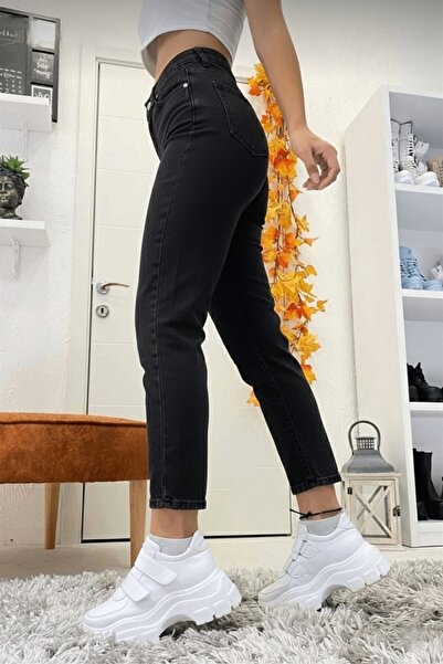 NWC Nicky Women's Stretch Fabric Blue Mom Jean Denim Pants