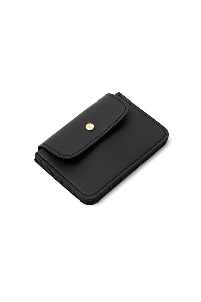 macsoo Faux Leather Claret Red Multi-Compartment Card Holder Wallet - Accordion Model Unisex Business Card Holder