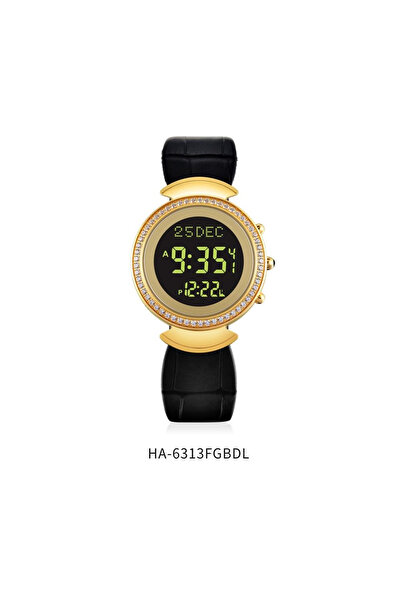 AL-HARAMEEN Elegant Al Haramain crystal women's watch HA-6313, available in multiple colors, 35mm size