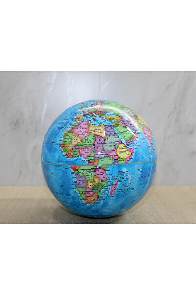 eco port Döner Masa Küresi: Detaylı Dünya Haritası ile Şık Ofis Dekoru