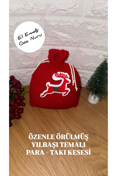 DP Tasarım Evi حقيبة نقود حمراء تحمل رمز البركة للعام الجديد، تصميم أنيق وعصري