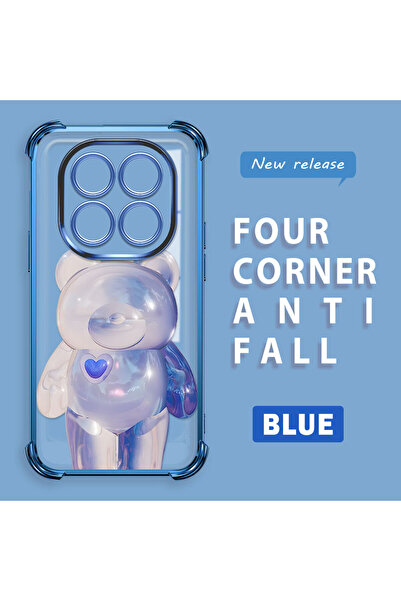 ucuc جراب سيليكون شفاف متوافق مع هاتف ريدمي نوت 14 برو 4G، تصميم عصري على شكل...