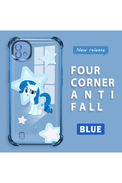 ucuc حافظة سيليكون شفافة متوافقة مع هاتف Realme C20/C20A، نمط الحصان، حماية ل...