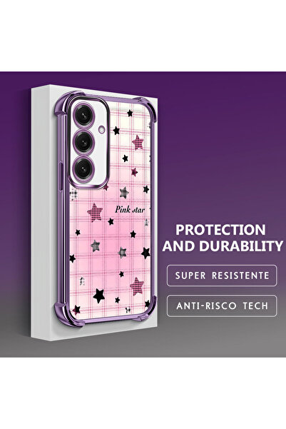 ucuc جراب حماية للكاميرا من السيليكون الشفاف الملون على شكل نجمة متوافق مع ها...