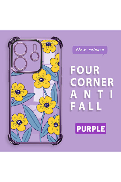 ucuc حافظة سيليكون شفافة متوافقة مع هاتف Redmi Note 14 4G، حماية للكاميرا على...