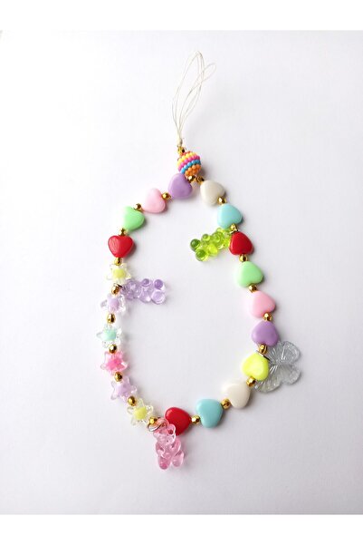 escoines koleksiyon Escoines Teddy Bear Figured Design Phone Charm Phone Strap Bag Ornament 399636950A3804B111