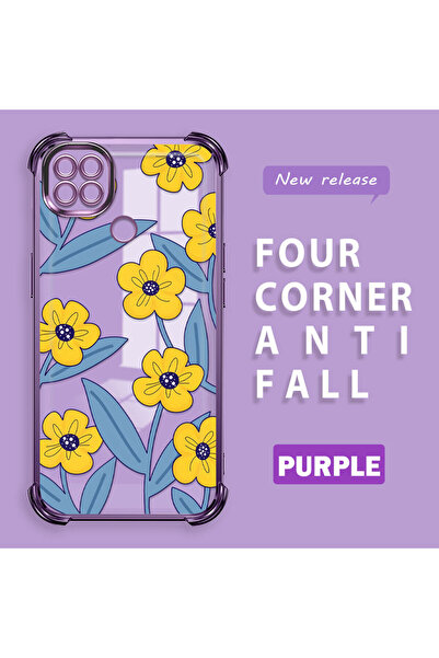 ucuc حافظة سيليكون شفافة متوافقة مع هاتف Redmi 10A، حماية للكاميرا على شكل زه...