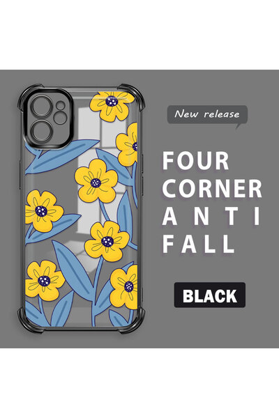 ucuc حافظة سيليكون شفافة متوافقة مع هاتف iPhone 11، حماية للكاميرا على شكل زه...