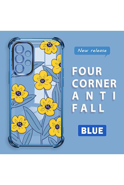 ucuc حافظة سيليكون شفافة متوافقة مع هاتف سامسونج جالاكسي A52 5G، حماية للكامي...