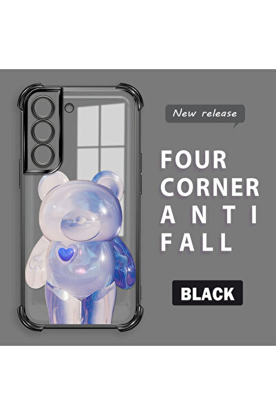 ucuc حافظة سيليكون شفافة متوافقة مع هاتف سامسونج جالاكسي S22، حماية للكاميرا ...