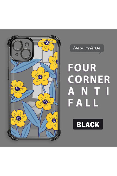 ucuc حافظة من السيليكون الشفاف المتوافقة مع هاتف iPhone 15 Plus، حماية للكامي...