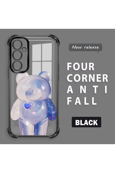 ucuc حافظة سيليكون شفافة متوافقة مع هاتف سامسونج جالاكسي A05S، حماية للكاميرا...