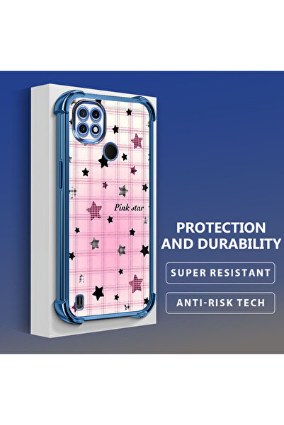 ucuc حافظة حماية مضادة للصدمات من السيليكون الشفاف المتوافقة مع هاتف Realme C21