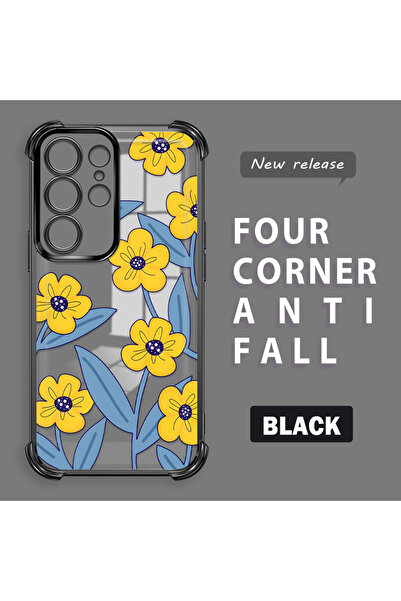 ucuc حافظة سيليكون شفافة متوافقة مع هاتف سامسونج جالاكسي S23 الترا، حماية للك...