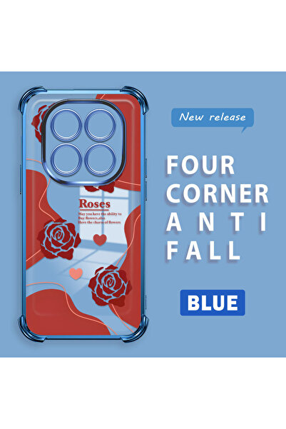 ucuc Redmi Note 14 Pro 4g Compatible Transparent Silicone Rose Pattern Camera...