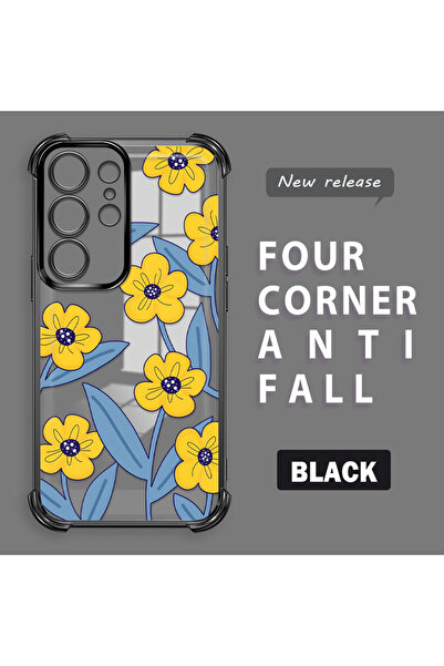 ucuc حافظة سيليكون شفافة متوافقة مع هاتف سامسونج جالاكسي S24 الترا، حماية للك...