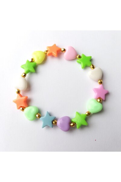 escoines koleksiyon Escoines Heart Star Beaded Special Design Bracelet 399636...