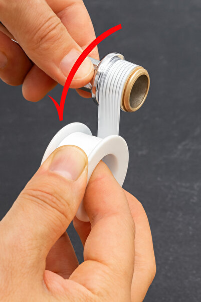TAYEM 2 Adet Teflon Bant, Teflon Bandı Doğalgaz İçin Tamir Bandı, Gaz Tamir Bant (12MM X 8MT)