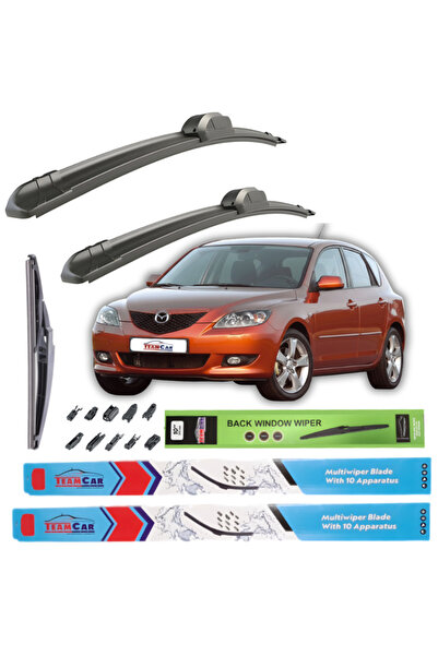 TEAMCAR Υαλοκαθαριστήρες Mazda 3 BK Hatch (20032009) Πλήρες σετ