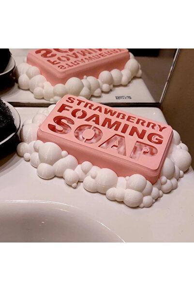 Handmade Modern Baloncuk Şekilli Sabunluk – Katı Sabun İçin, Yıkanabilir ve Şık