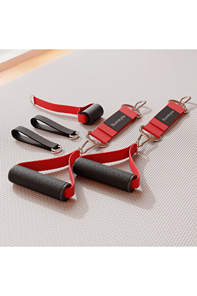 Snooe Pilates resistance bands with storage and accessories