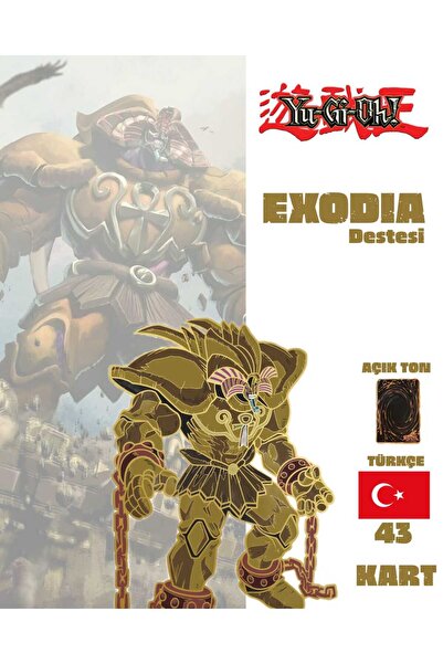 Cakmak Oyun Dukkani Yu-Gi-Oh! Türkçe Yasak Olan Exodia Destesi 43 Yugioh Kartı