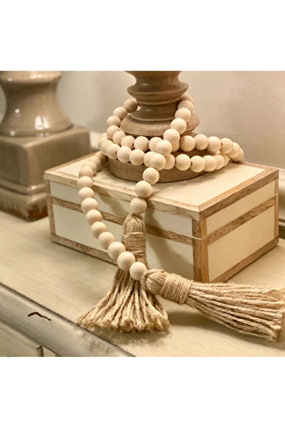 BOHEM Dekoratif püsküllü hasır boncuklu süs & Boncuklu tespih kaliteli ürün