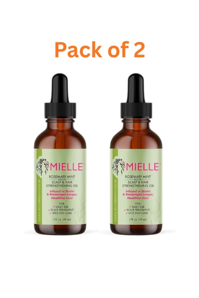 SLIMTA زيت أورجانيكس لنمو الشعر بنكهة إكليل الجبل والنعناع (59 مل)