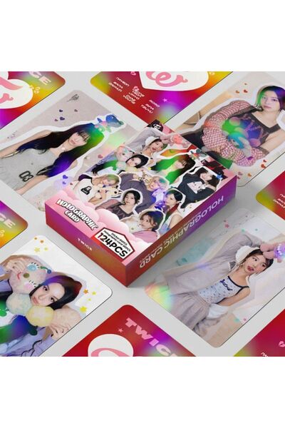 Kpop Dünyasi TWICE '' Strategy '' Çift Yön Baskılı Hologramlı/Lomo Card Seti ...