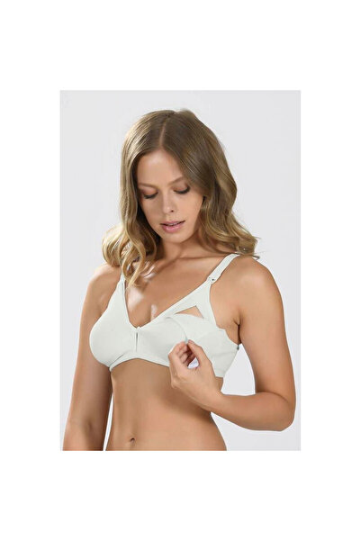 MİRALİVE Ecru Seamless Nursing Bra