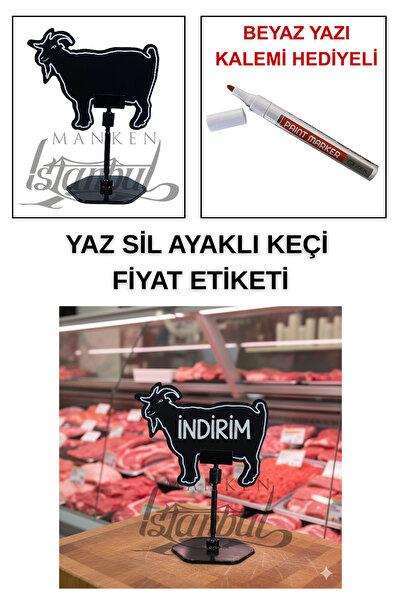 Manken İstanbul 10 bucăți etichete de preț pentru capră, cu suport, cu stilou...