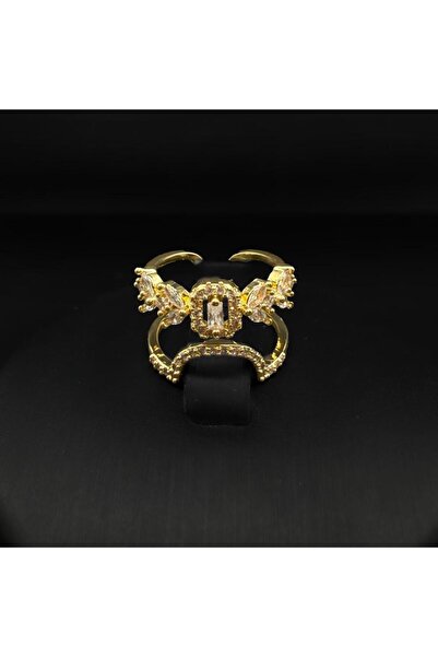 Generic خاتم زركون دقة الماس باصدار خاص لون ذهبي بضمان على اللون