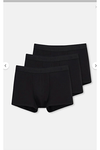 Dagi Men's Black 95% Cotton 5% Elastane 2-Pack Boxer