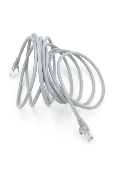 HQ SPEED Cat6 Ethernet Kablosu 30 Metre - 1000 Mbps Gigabit Hızlı İnternet Modem PC Smart TV Patch Kablo Gri