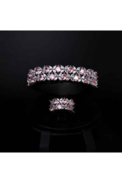 Generic Bracelet with a ring, mixed silver color, special edition ABH-6982/39Z