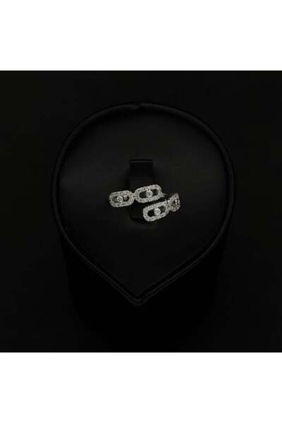 Generic خاتم زركون دقة الماس باصدار خاص لون فضي بضمان على اللون S-7565/6W