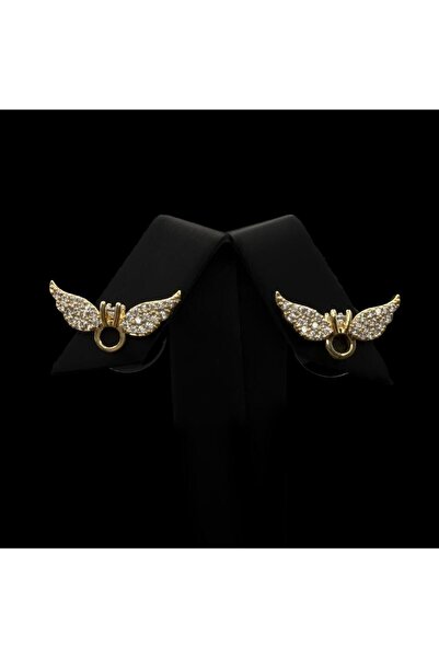 Generic A luxurious gold earring set with a unique design and a color guarantee.