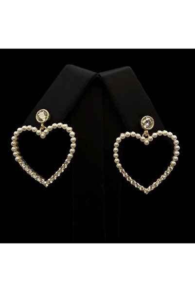 Generic طقم حلق ذهبي فخم بتصميم مميز و ضمان على اللون