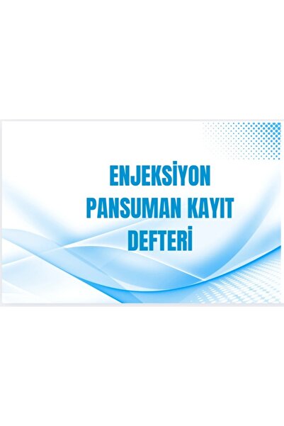 Gülşen Kırtasiye Enjeksiyon Pansuman Kayıt Defteri Karton Kapaklı 25x35 Büyük...