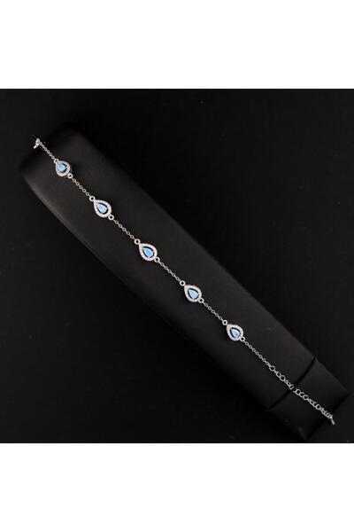 Generic سواره نسائية لون مكس ازرق فاتح + فضي فاخرة Li-ABH-7118/1M