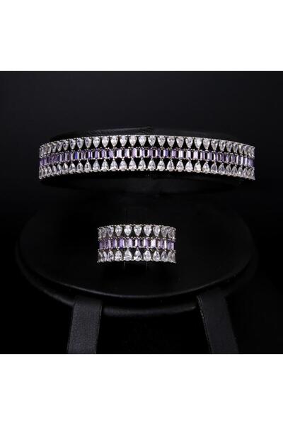 Generic سواره بخاتم لون مكس ارجواني فضي اصدار مميز ASD-445