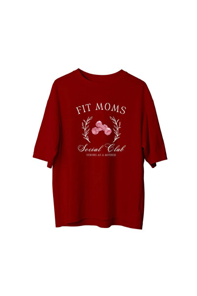 CANDLEMASTORE Fit Mom Club - Oversized T-Shirt