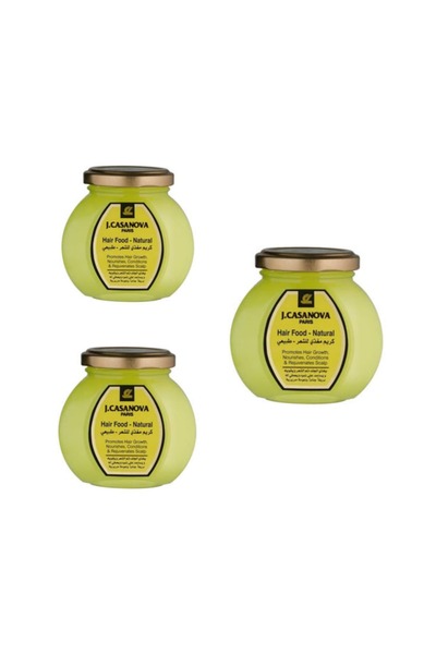 Casanova كريم شعر من كازانوفا للشعر المتضرر والتالف، سعة 150 مل، مغذي ومعالج للتلف ومحفز لنمو الشعر(3قيطع )