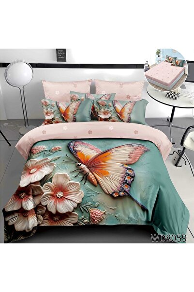 lumixauto Double Bed Linen Set 4 Pieces, NEW