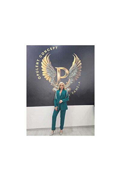 OEM GREEN SUIT WITH RHINESTONE SHOULDER - GREEN, 36