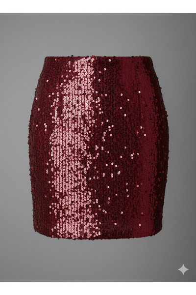 zeckha Payetli Mini Şort Etek