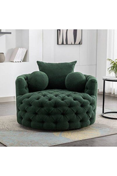 lamsat baity Round Velvet Chair