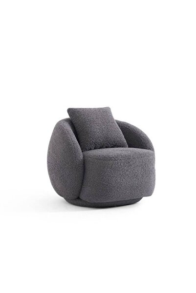 lamsat baity Gray Boucle Chair